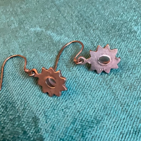 Vintagege moonstone silverr earrings - Picture 3 of 5